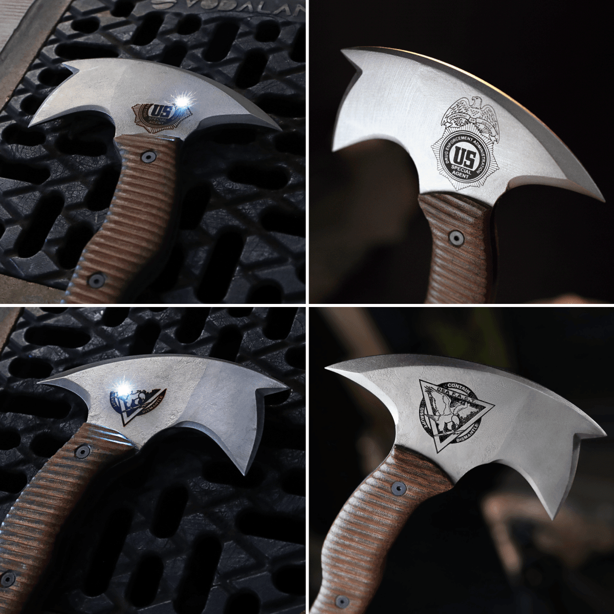 Combat tomahawk "Barong" with polymer composite handle from AncientSmithy