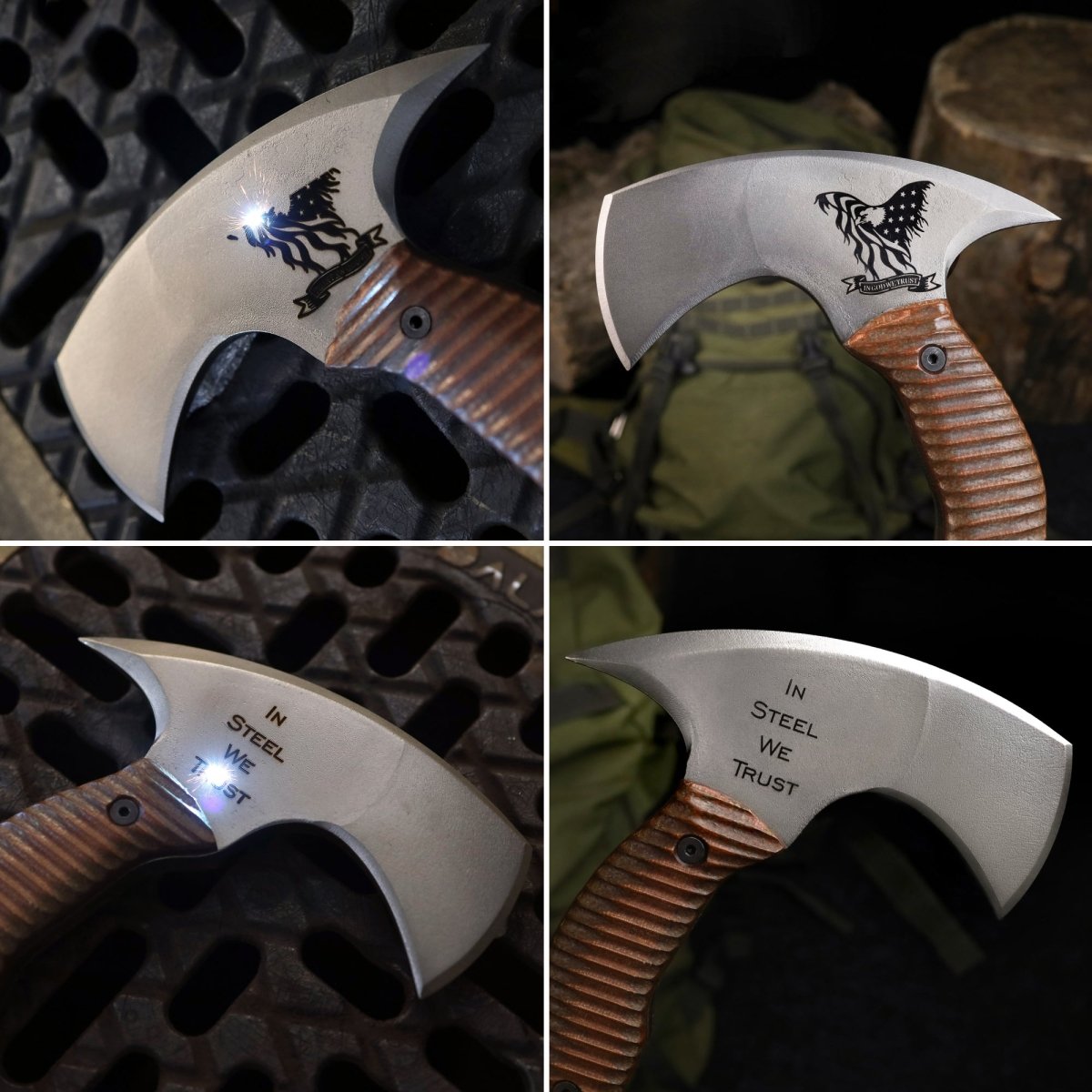 Compact tomahawk "Balor" with polymer composite handle from AncientSmithy