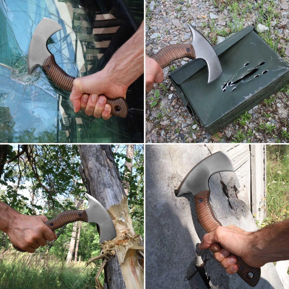 Compact tomahawk "Balor" with polymer composite handle from AncientSmithy