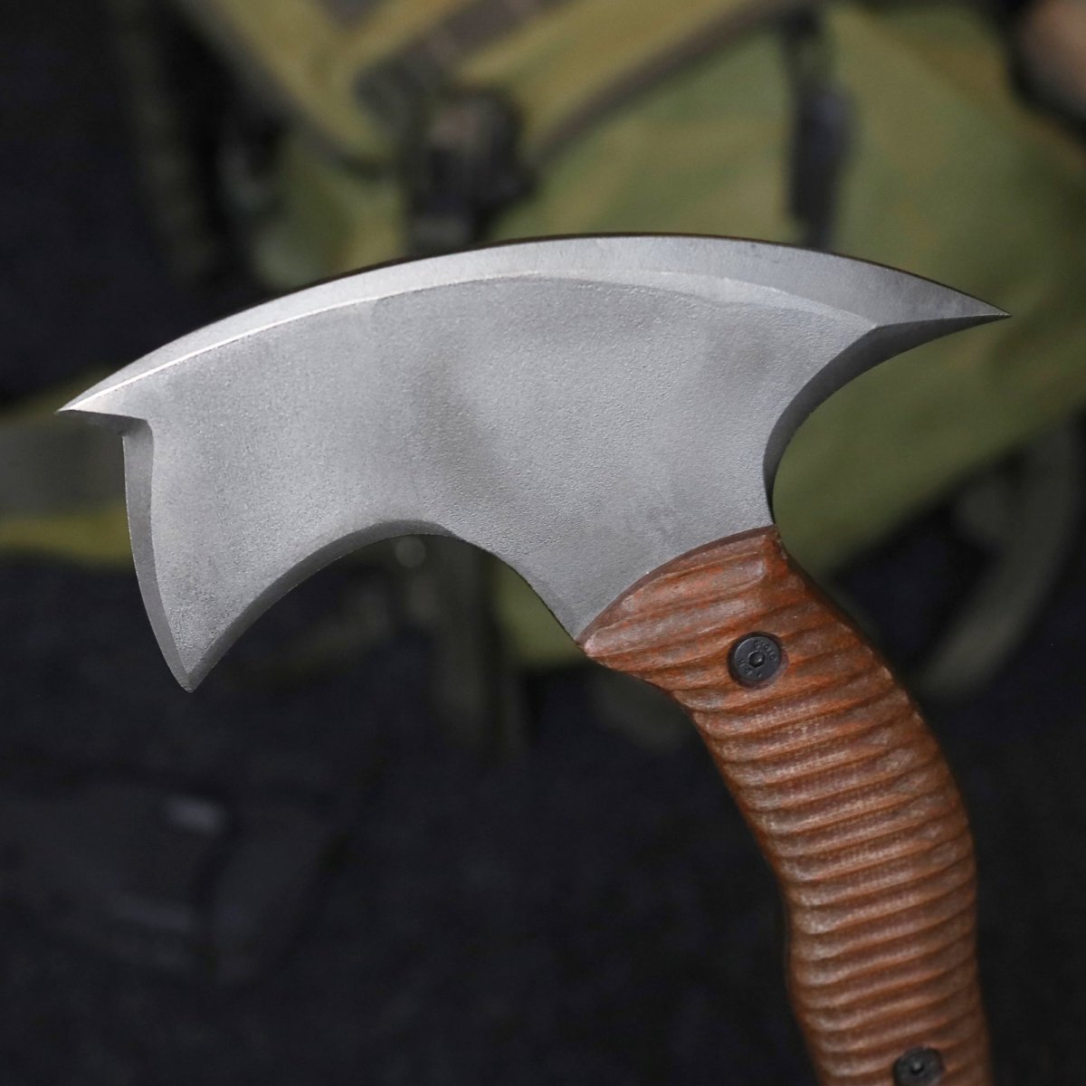 Compact tomahawk "Mingan" with polymer composite handle from AncientSmithy