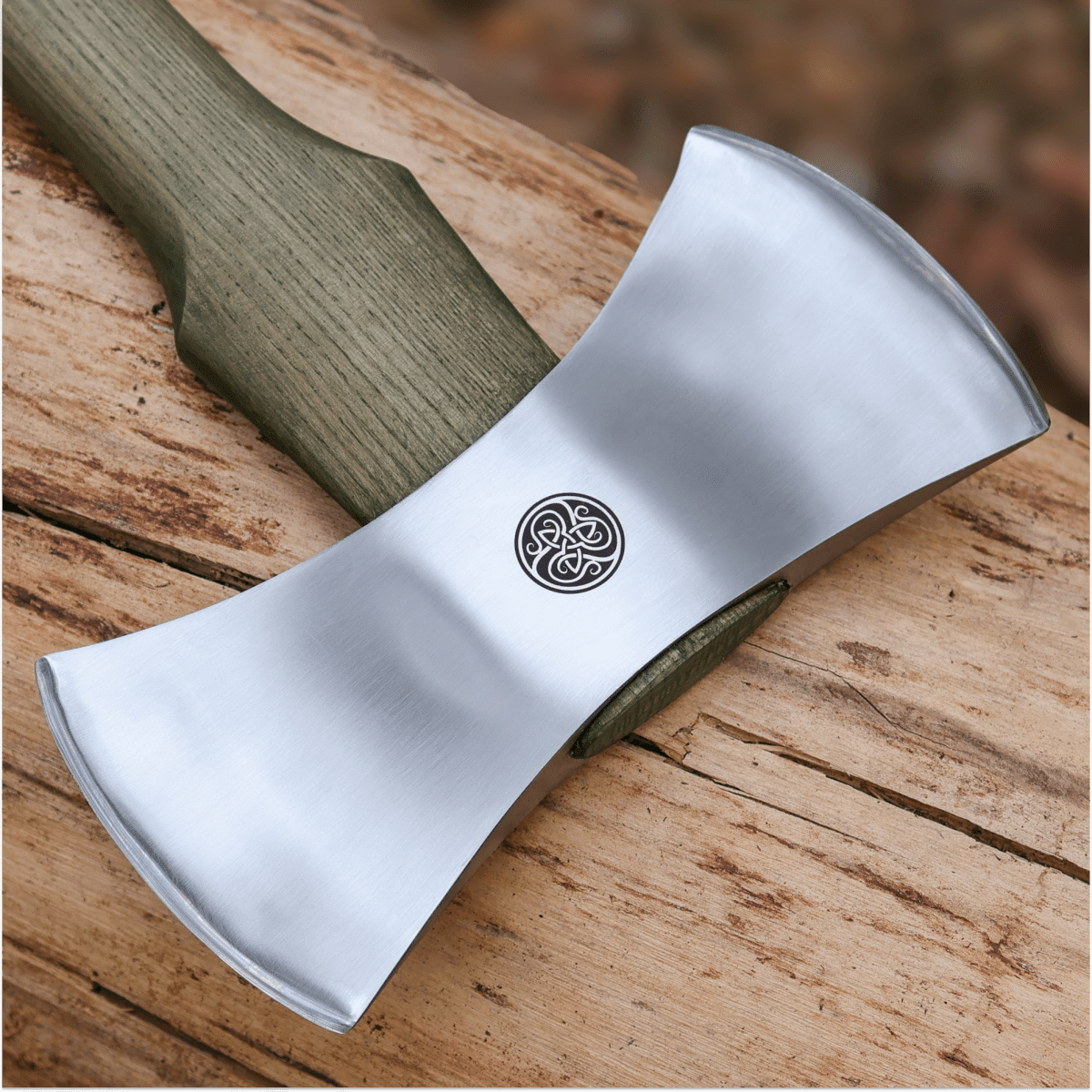 Functional double bit axe "Vargstal" from AncientSmithy