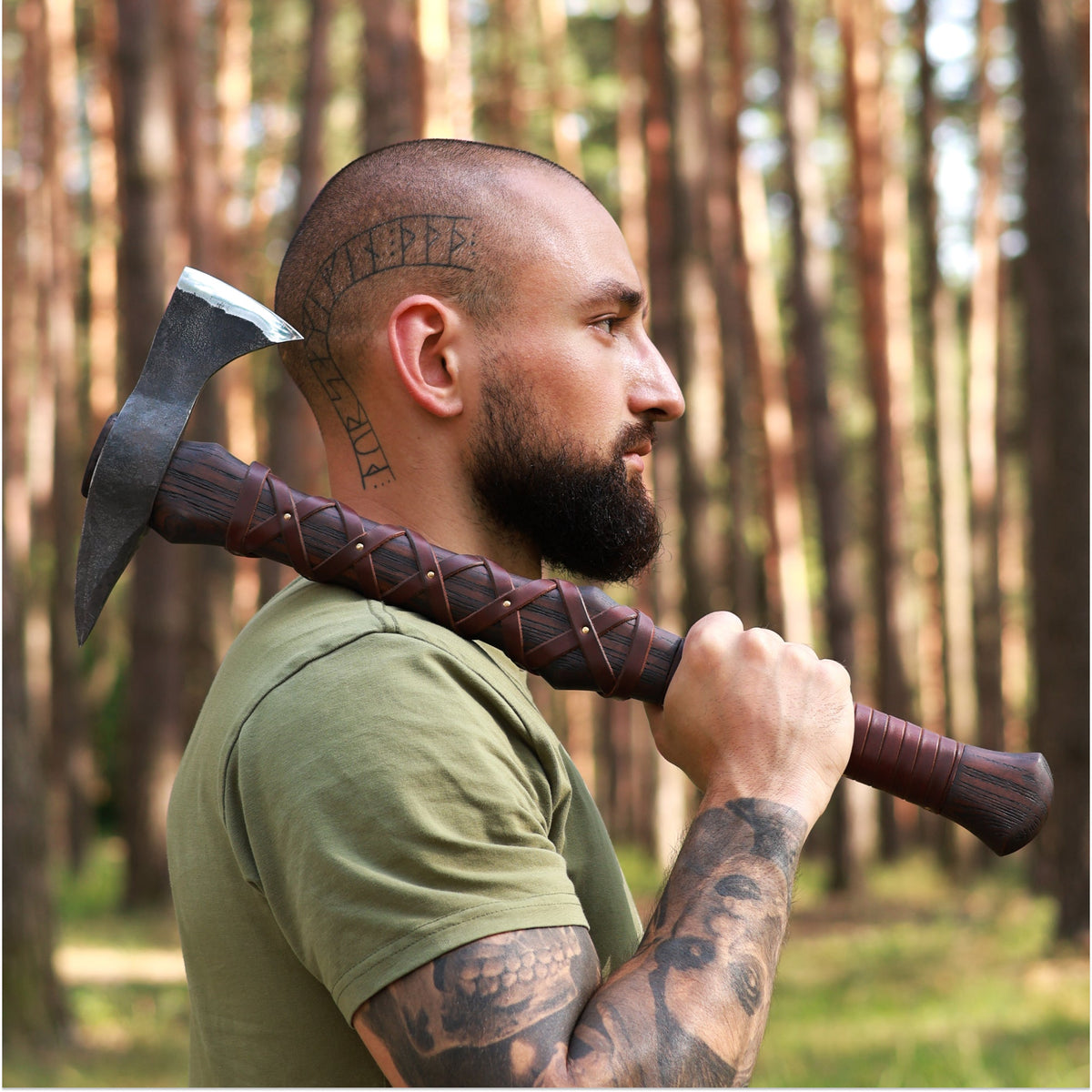 Hand-forged Gurons spike tomahawk - ValorSmithy