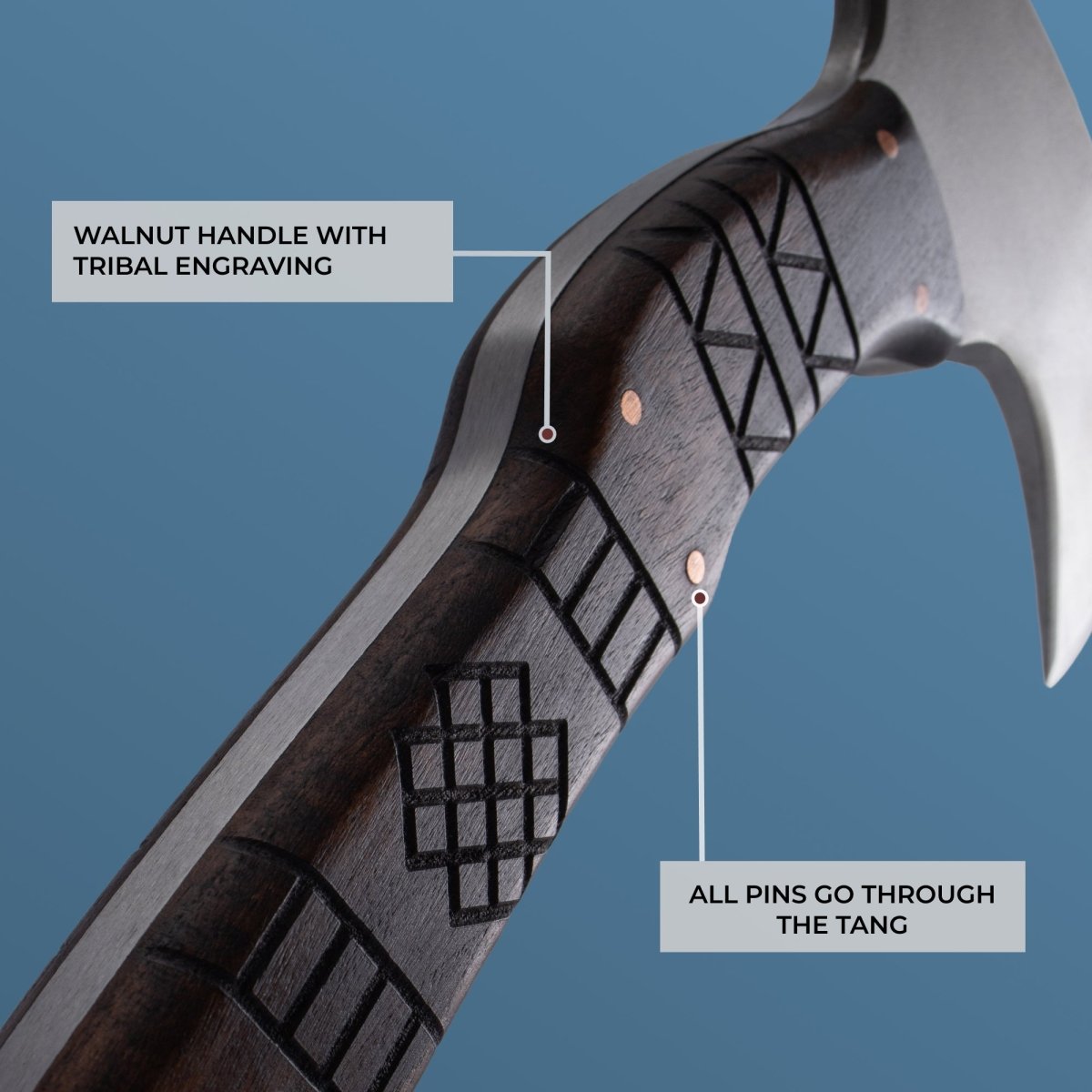 Hand forged tomahawk "Nanook" from AncientSmithy