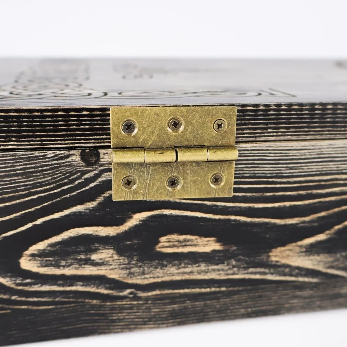 Runic wooden box for standard Leviathan axe from AncientSmithy