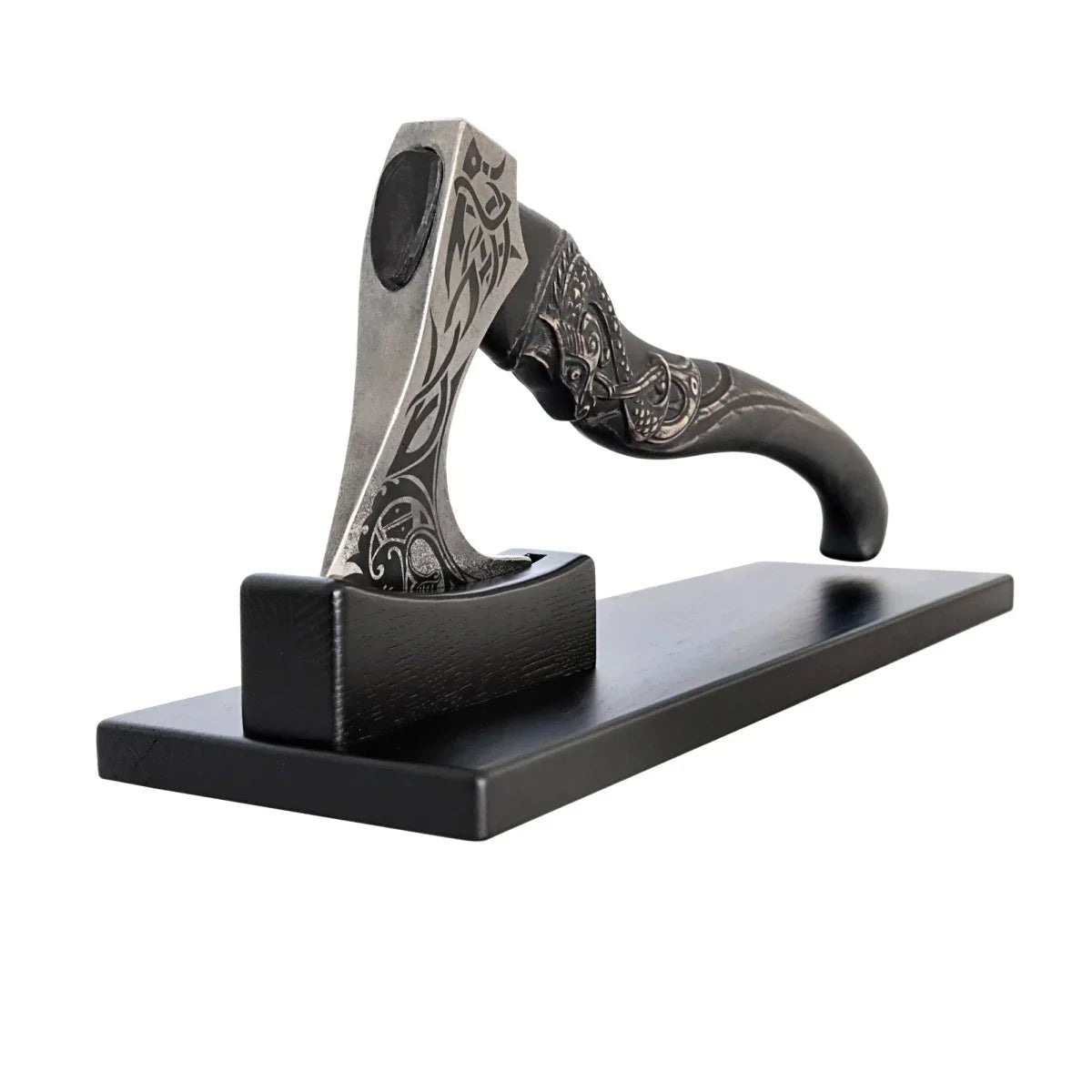 Elevate Your Axe Display – Wooden Stand from AncientSmithy