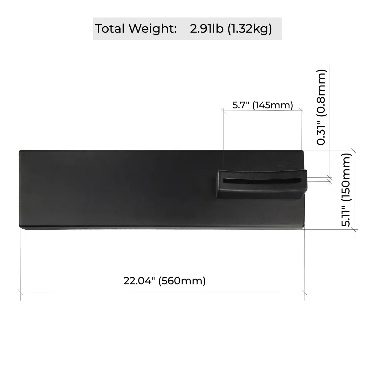 Wooden stand for axe Black 22" from AncientSmithy
