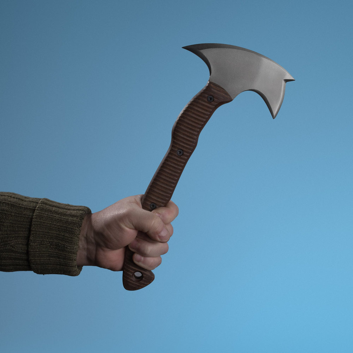 Combat tomahawk "Barong" with polymer composite handle - ValorSmithy