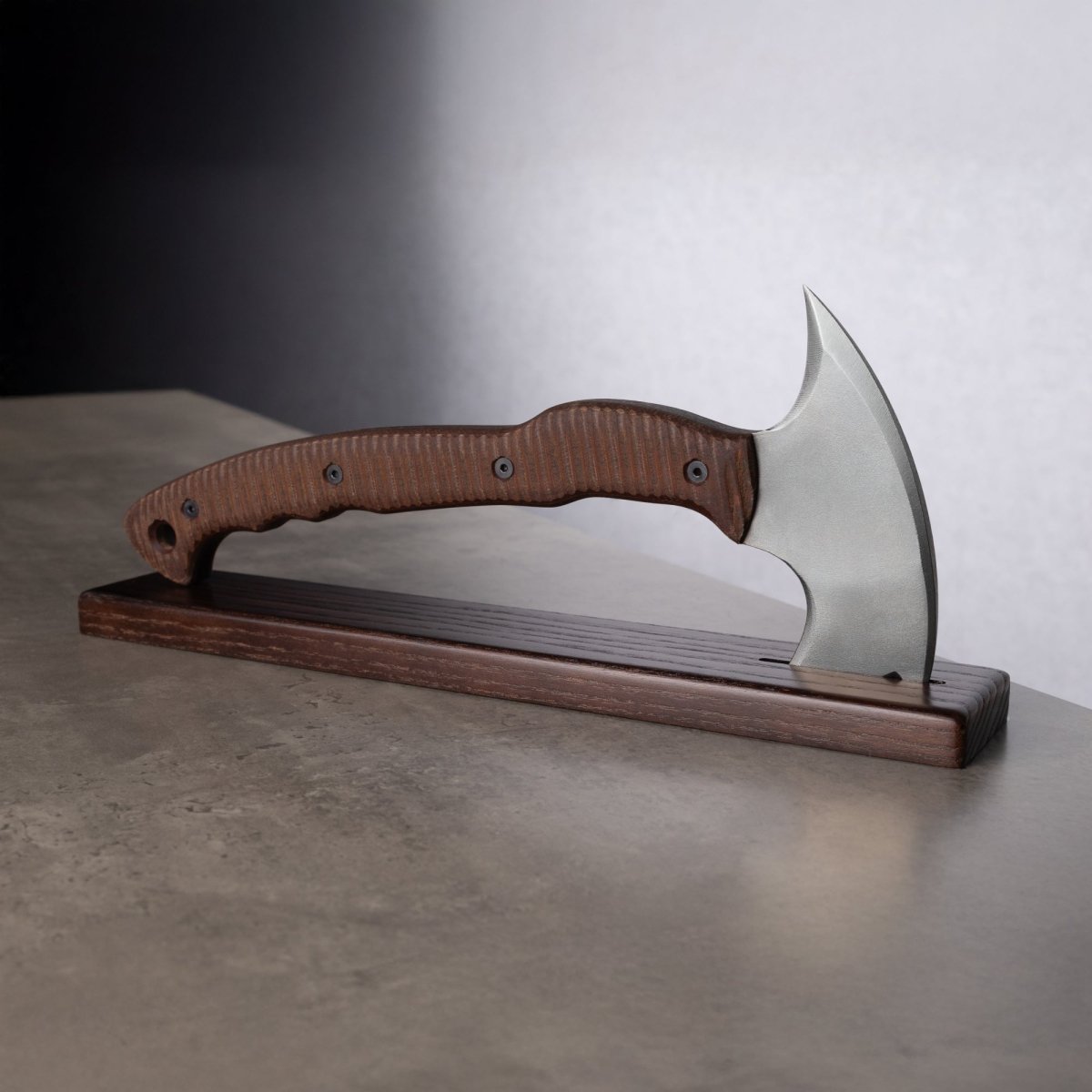 Combat tomahawk "Barong" with polymer composite handle from AncientSmithy