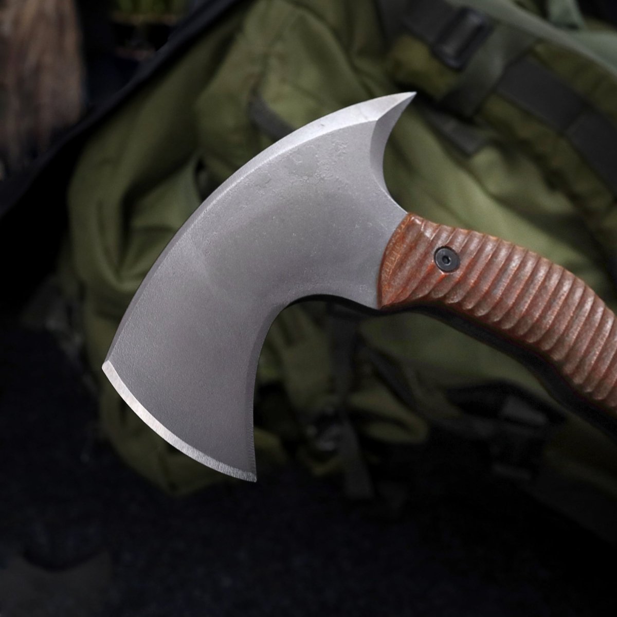 Compact tomahawk "Balor" with polymer composite handle from AncientSmithy