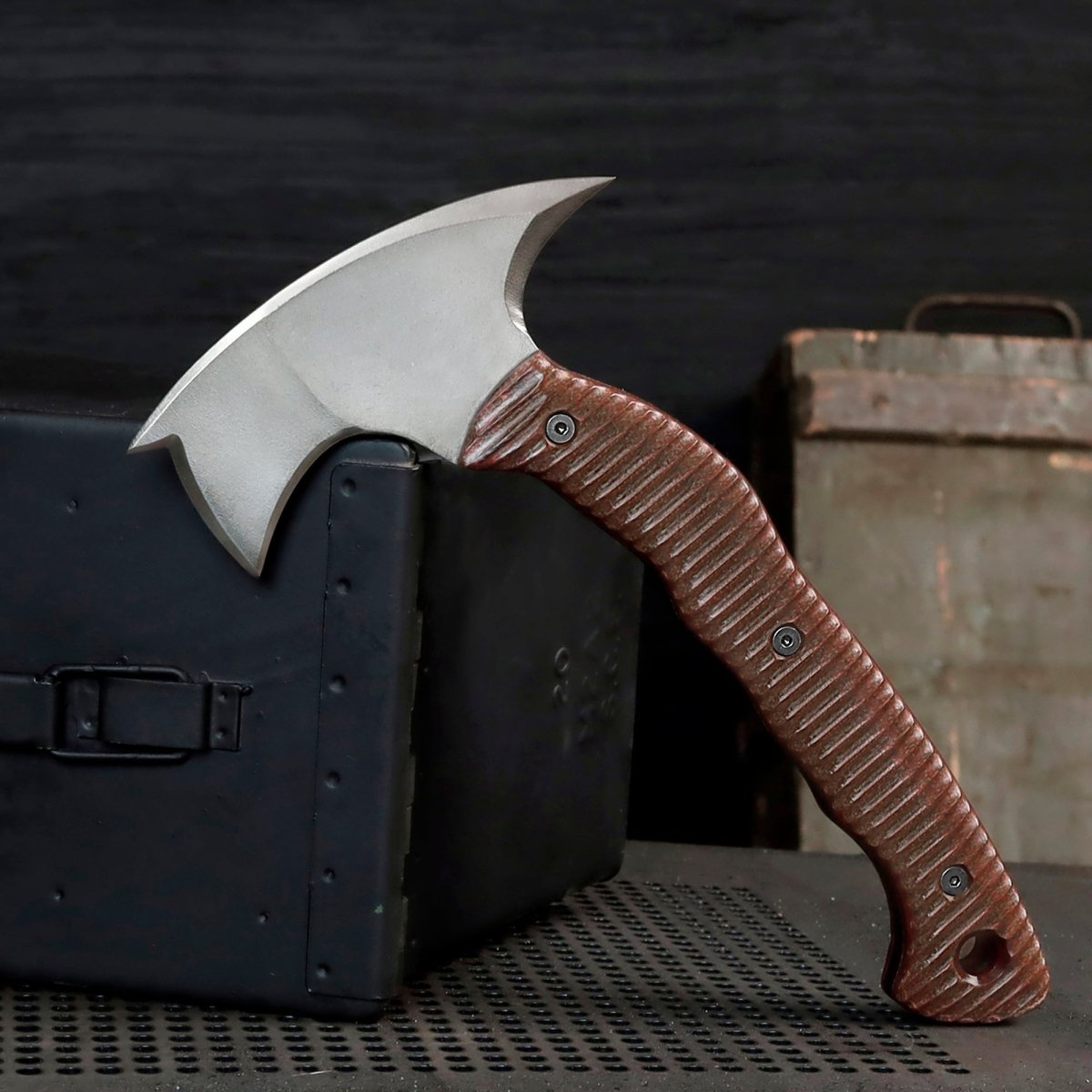 Compact tomahawk "Mingan" with polymer composite handle from AncientSmithy