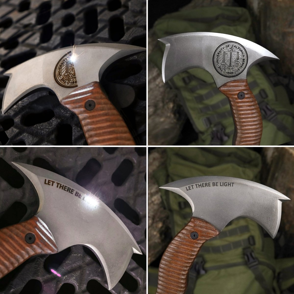Compact tomahawk "Mingan" with polymer composite handle from AncientSmithy