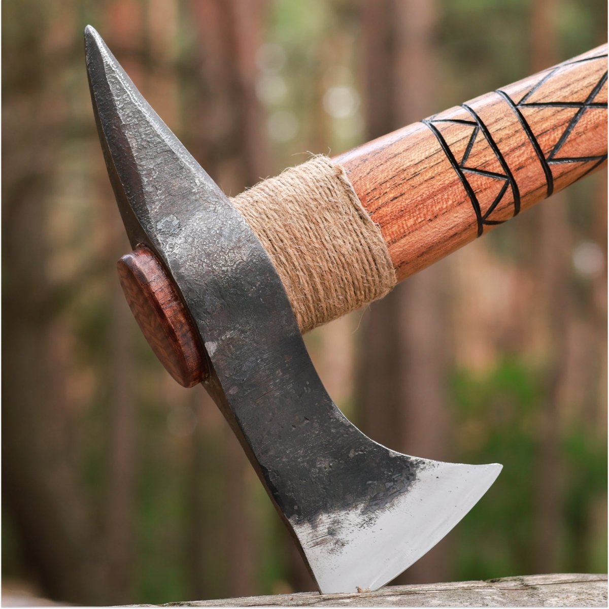 Hand - forged Gagegizhig tomahawk from AncientSmithy
