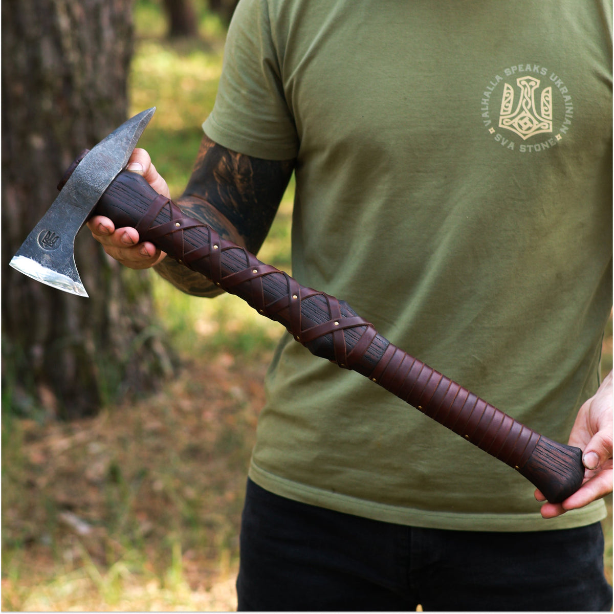 Hand-forged Gurons spike tomahawk - ValorSmithy