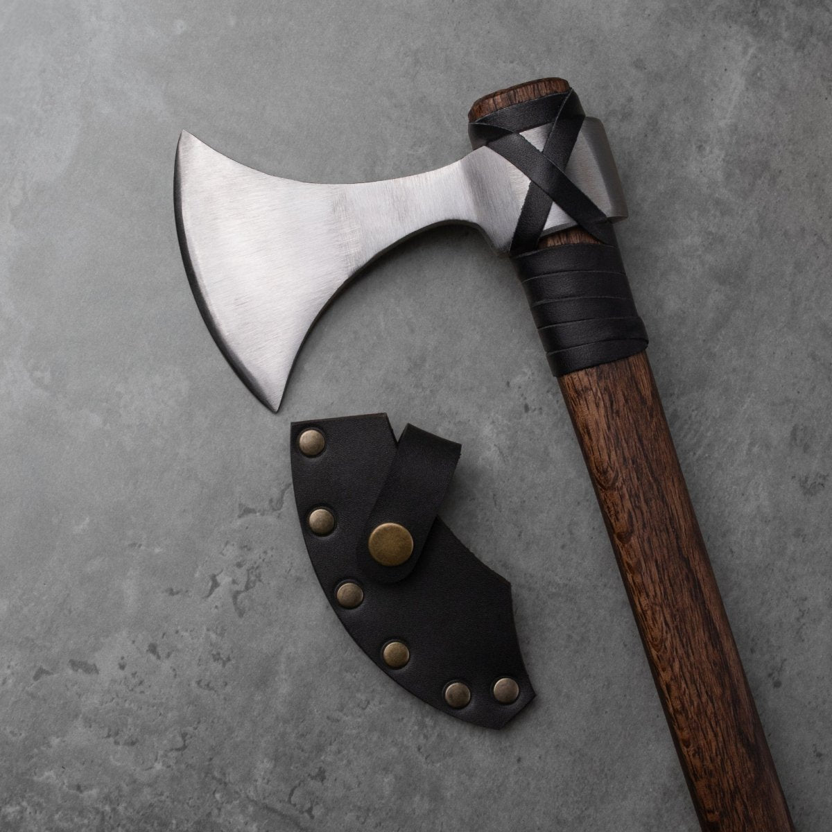 Viking Axe "Vindflaug" with Leather Wrap from AncientSmithy