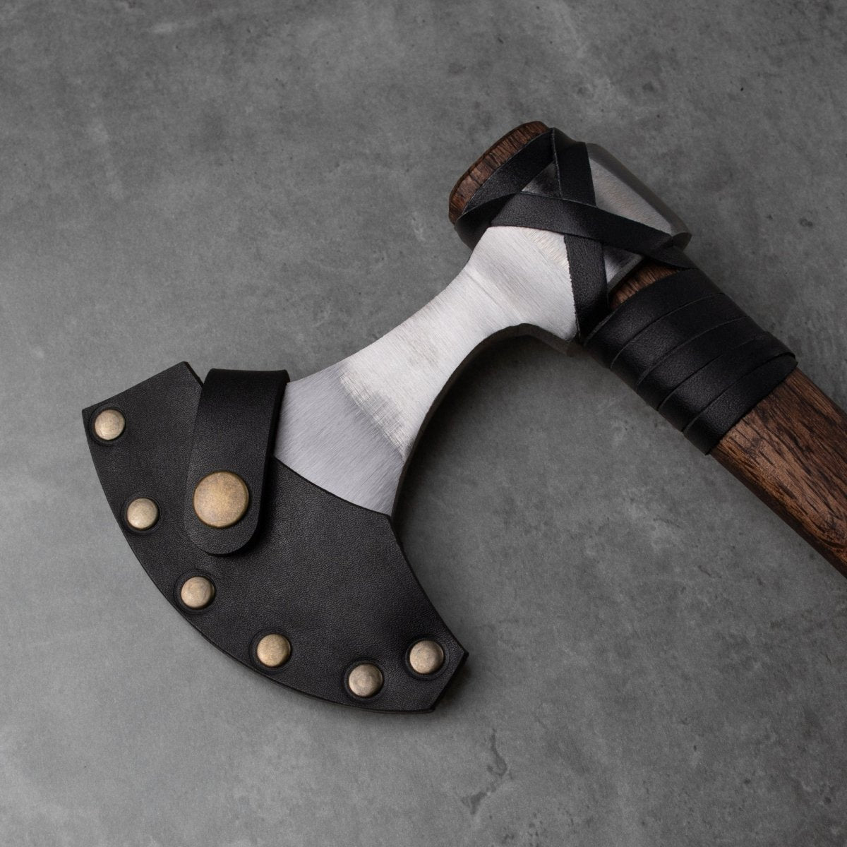 Viking Axe "Vindflaug" with Leather Wrap from AncientSmithy