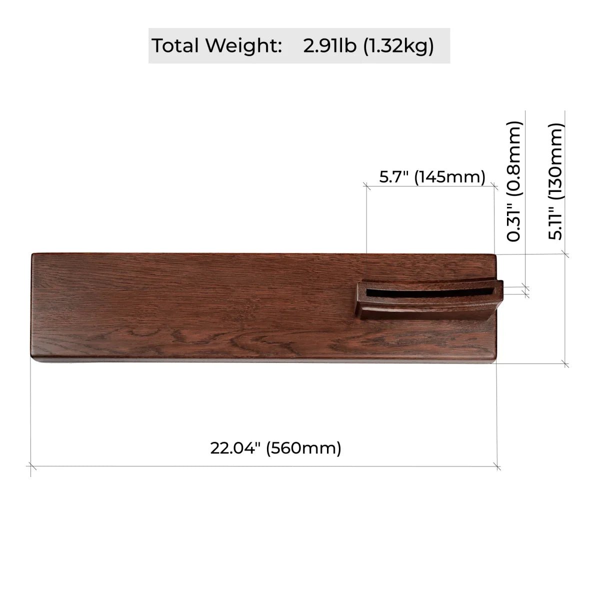 Wooden stand for axe Brown 22" from AncientSmithy