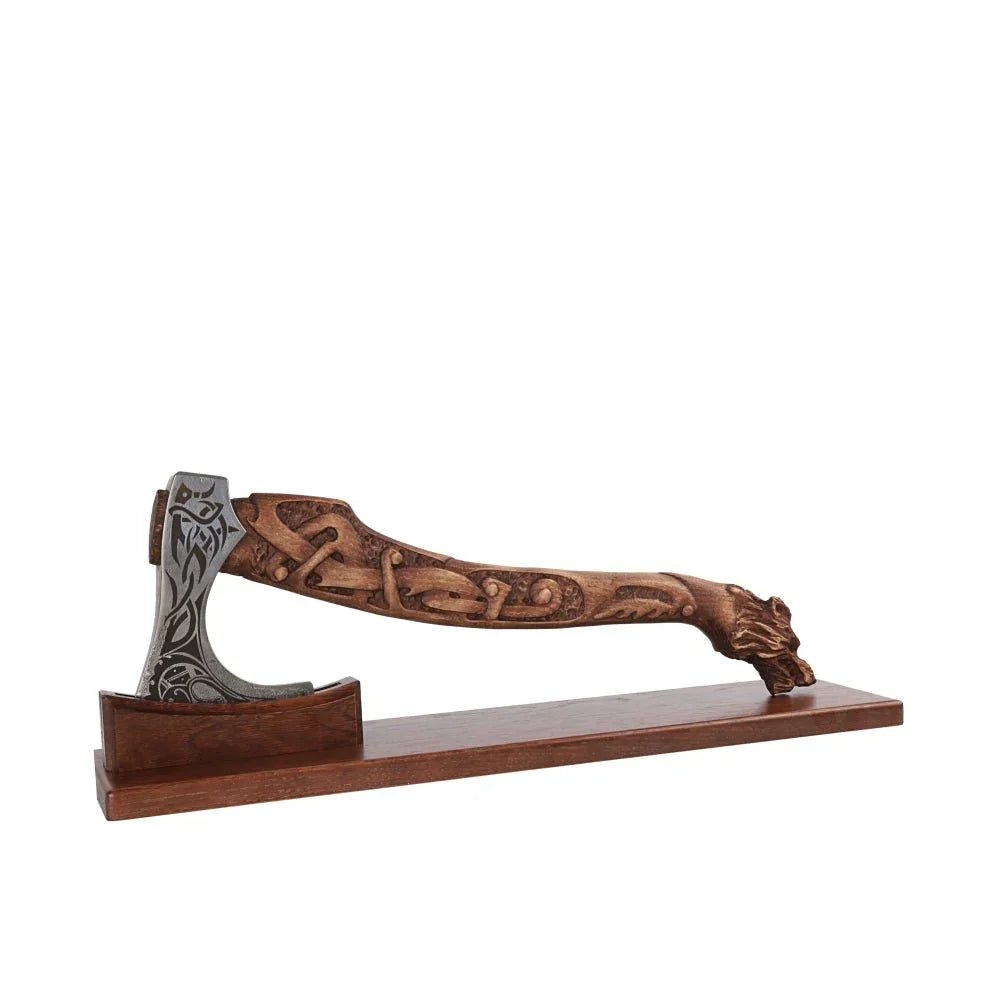 Wooden stand for axe Brown 22" from AncientSmithy